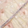 Champagne Floral Embellished Maxi Dress