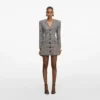 Check Blazer Mini Dress