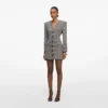 Check Blazer Mini Dress