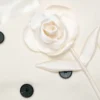 Cream 3D Flower Tailored Midi Dress Cream 3D Flower Tailored Midi Dress