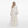 Cream And Gold Chiffon Maxi Dress Cream And Gold Chiffon Maxi Dress