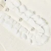 Cream Boucle Lace Bib Dress