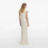 Cream Boucle Maxi Dress