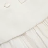 Cream Boucle Shawl Collared Midi Dress