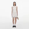 Cream Broderie Denim Mini Dress Cream Broderie Denim Mini Dress
