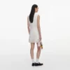 Cream Broderie Denim Mini Dress Cream Broderie Denim Mini Dress