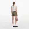 Cream Broderie Denim Top