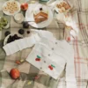 Cream Cherry Motif Cardigan