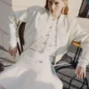 Cream Cotton Canvas Jacket