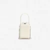 Cream Croc Leather Micro Bag Cream Croc Leather Micro Bag