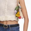 Cream Crochet Flower Knit Top