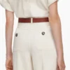 Cream Denim Jumpsuit
