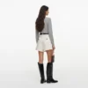 Cream Denim Short