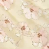 Cream Embellished Flower Tulle Dress