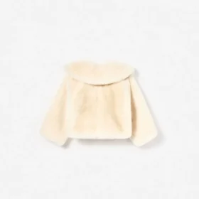 Cream Faux Fur Jacket