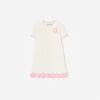 Cream Knit Flower Hem Mini Dress Cream Knit Flower Hem Mini Dress