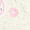 Cream Knit Flower Hem Mini Dress Cream Knit Flower Hem Mini Dress