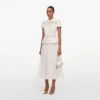 Cream Lace Boucle Midi Dress Cream Lace Boucle Midi Dress