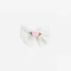Cream Large Lace Bow Hair Clip