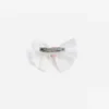 Cream Large Lace Bow Hair Clip