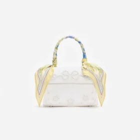 Cream Linen Yellow Floral Mini Bag