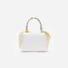 Cream Linen Yellow Floral Mini Bag