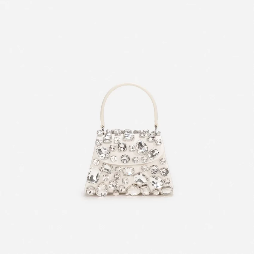 Cream Multi Crystal Mini Bag Cream Multi Crystal Mini Bag
