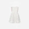 Cream Polka Dot Frill Dress