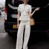 Cream Sequin Knit Top