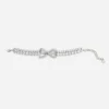 Crystal Bow Double Tennis Bracelet