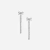 Crystal Bow Droplet Earrings