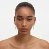 Crystal Bow Droplet Earrings