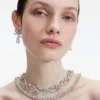 Crystal Bows Diamante Necklace