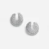 Crystal Curved Earrings