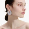 Crystal Curved Earrings