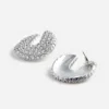 Crystal Curved Earrings