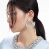 Crystal Double Hoop Earrings