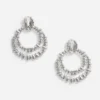 Crystal Double Hoop Earrings