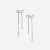 Crystal Droplet Bow Earrings
