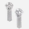Crystal Flower Droplet Earrings Crystal Flower Droplet Earrings