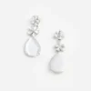 Crystal Flower Tiered Earrings Crystal Flower Tiered Earrings