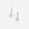 Crystal Heart Dangle Hoop Earring Crystal Heart Dangle Hoop Earring