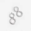 Crystal Link Two Tiered Earrings