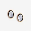 Crystal Oval Earrings