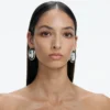 Crystal Oval Earrings
