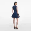 Denim Broderie Mini Dress