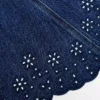 Denim Broderie Mini Dress