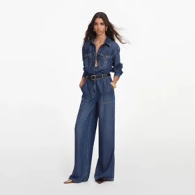 Denim Relaxed Fit Jumpsuit