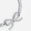 Diamante Bow Tennis Choker