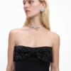 Diamante Bow Tennis Choker